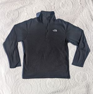 North face fleece quarter zip black